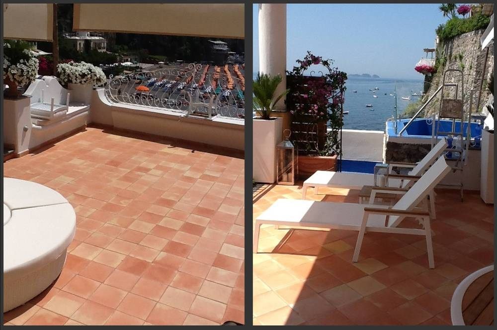 terrazze in cotto covo dei saraceni positano