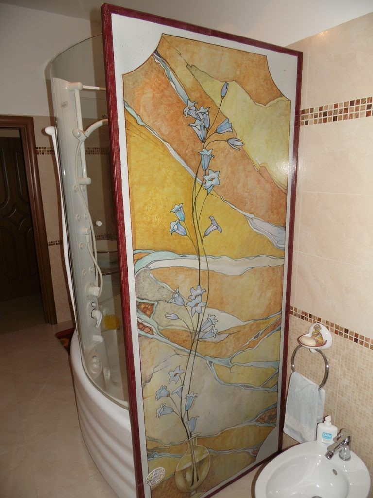  pietra lavica decorato a mano