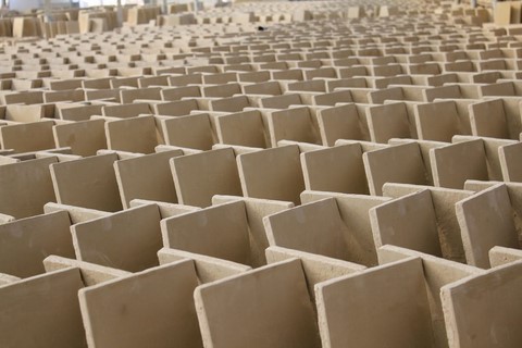 cotto fatto a mano essiccazione